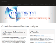 Tablet Screenshot of coursdinfo.fr